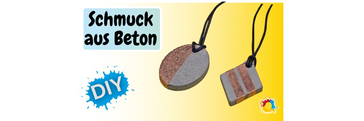 Schmuck aus Beton selber machen - Schmuck aus Beton selber machen - Tutorial