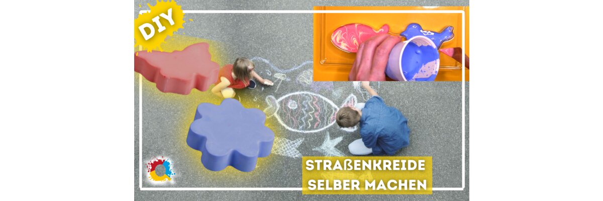 Straßenkreide im eigenen Design selber machen - Straßenkreide im eigenen Design selber machen