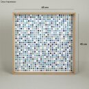 Mosaiksteine, 1x1cm, (ca.1300 Stück), Eimer 1kg, Blau-Töne