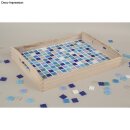 Mosaiksteine, 2x2cm, (ca.325 Stück), Eimer 1kg, Blau-Töne