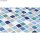 Mosaiksteine, 2x2cm, (ca.325 Stück), Eimer 1kg, Blau-Töne