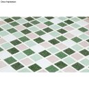 Mosaiksteine, 2x2cm, (ca.325 Stück), Eimer 1kg, Grün-Töne