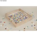 Soft Glas-Mosaiksteine Mischung, 1x1cm, (ca.525 St.), Dose 500g, bunt