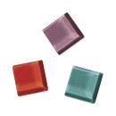 Soft Glas-Mosaiksteine Mischung, 2x2cm, (ca.140 St.), Dose 500g, bunt