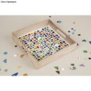Soft Glas-Mosaiksteine Mischung, polygonal,(ca.515 St.), Dose 500g, bunt