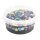 Mosaiksteine-Mischung (ca.395 St.), 10x10mm, 20x20mm, ø 12mm, Eimer 500g, Bunt