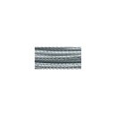 Nylon coated Schmuckdraht, 0,5mm ø, kunststoffummantelt,  2m, silber
