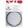 Nylon coated Schmuckdraht, 0,5mm ø, kunststoffummantelt,  2m, silber