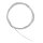 Nylon coated Schmuckdraht, matt, 0,4mm ø, kunststoffummantelt,  2m, silber