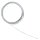 Nylon coated Schmuckdraht, matt, 0,5mm ø, kunststoffummantelt,  2m, silber