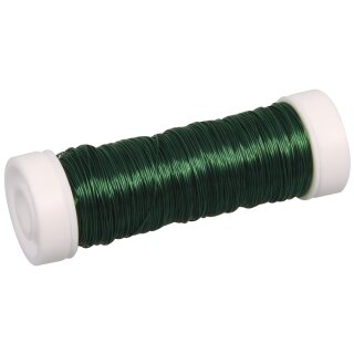 Schmuck-Häkeldraht, 0,30 mm ø, Spule 50 m, d.grün