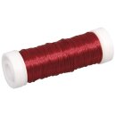 Schmuck-Häkeldraht, 0,30 mm ø, Spule 50 m, rot