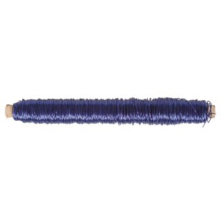 Blumendraht, 0,55mm ø, Holzwickel, SB-Btl 100g, ultrablau