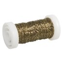 Effektdraht, 0,25mm ø, auf Spule,  60m, gold