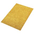 Moosgummi Platte Glitter, 30x45x0,2cm, gold