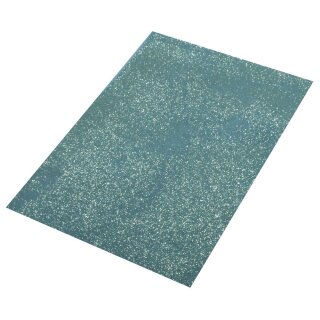 Moosgummi Platte Glitter, 30x45x0,2cm, h.blau