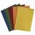 Moosgummi Platten Set, Glitter, 15x22x0,2cm, 5 Farben,  5Stück, bunt
