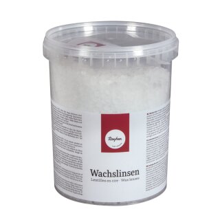 Wachslinsen, Dose 800g, weiß