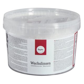 Wachslinsen, Dose 1500g, weiß