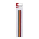 Wachs-Zierstreifen Regenbogen, 2 mm, 23 cm, . 14 Stück