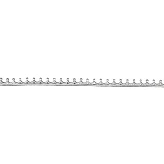 Wachs-Borte, 19 cm, . 2 Stück, silber
