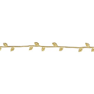 Wachs-Borte, 21 cm, . 2 Stück, gold