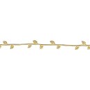 Wachs-Borte, 21 cm, . 2 Stück, gold