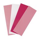 Wachsfolie Rosa-Töne, 20x6,5cm, 4 Farben sort.,  4...