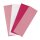 Wachsfolie Rosa-Töne, 20x6,5cm, 4 Farben sort.,  4 Stück