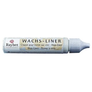 Wachs-Liner Glimmer, Flasche 30ml, silber-glimmer