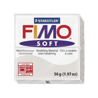 Fimo soft Modelliermasse, 57g, hellgrau, 8020-80