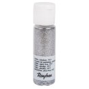 Flitter, ultrafein, PET, Fläschchen 20 ml, brill.silber