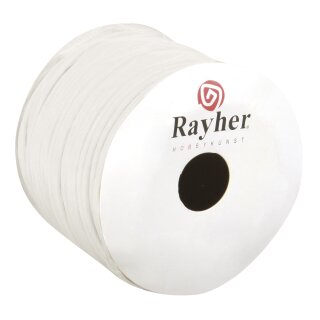 Papierkordel mit Draht, 2mm ø, Rolle 25m, weiß