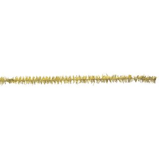 Glimmer-Chenilledraht, 50cm, Stärke 9mm,  10Stück, gold