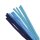 Chenilledraht-Mischung, 50x0,9cm, sortiert,  10Stück, blau Töne