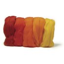 Merino-Kammzug, superfein, 19 mic, 5x10g sortiert,  50g,...