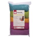 Reine Schurwolle Vlies 5 Farben à 20g Beutel 100g, Sommermix  Easy going
