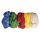 Reine Schurwolle - Kammzug, 5 Farben à 25g,  125g, Basisfarben