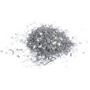 Folien Konfetti, 1x3mm,  15g, silber