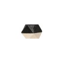 Holzperlen Diamant, 4St. ø1,5cm, 8St. ø1cm,  12 Stück, schwarz