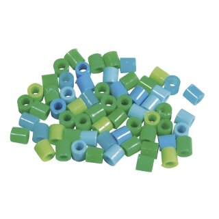 Bügelperlen , 5mm ø, grün/blau Mix,  3000Stück