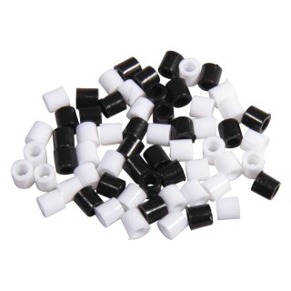 Bügelperlen , 5mm ø, schwarz/weiß Mix,  3000Stück