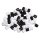 Bügelperlen , 5mm ø, schwarz/weiß Mix,  3000Stück