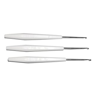 Häkelnadel, Größe 2,8mm/2,4mm/1,8mm,  3 Stück