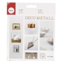 Deco Metall 14x14cm  5 Blatt silber