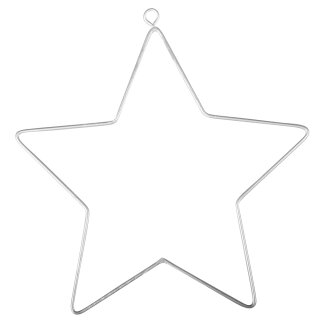 Draht Stern, 11,5x12,5cm,  2 Stück