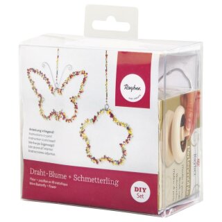 BP Deko Blume + Schmetterling, 2x Blume, 2x Schmetterling