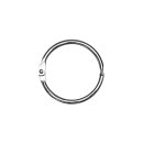 Metallringe zum Öffnen, 25 mm ø innen, . 10 Stück