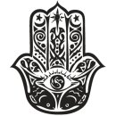 Stempel Hamsa Hand, 3cm ø