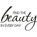 Stempel Find the beauty..., 4x5cm